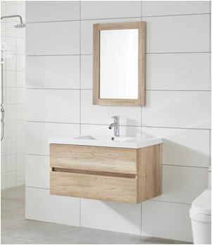 New Design Vanilla Melamine Modern Bathroom Cabinet with Basin Vanity Set - Buy modern bathroom cabinet, bathroom basin vanity, melamine bathroom vanity Product on Entop Home Decor
