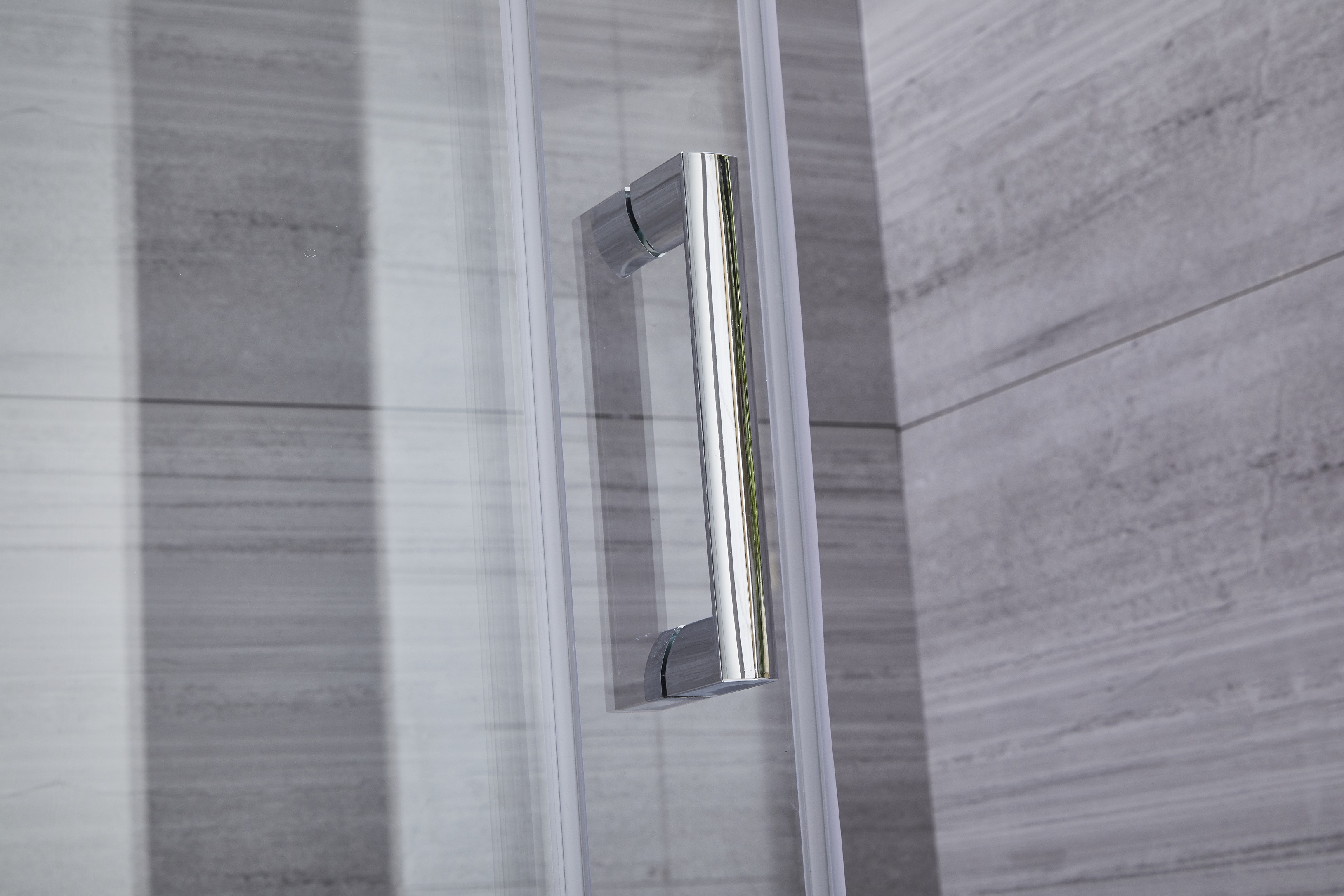 2020 New Bathroom Shower Panels Walk in Door Style Transparency Clearly Glass with Chrome Aluminum Frame