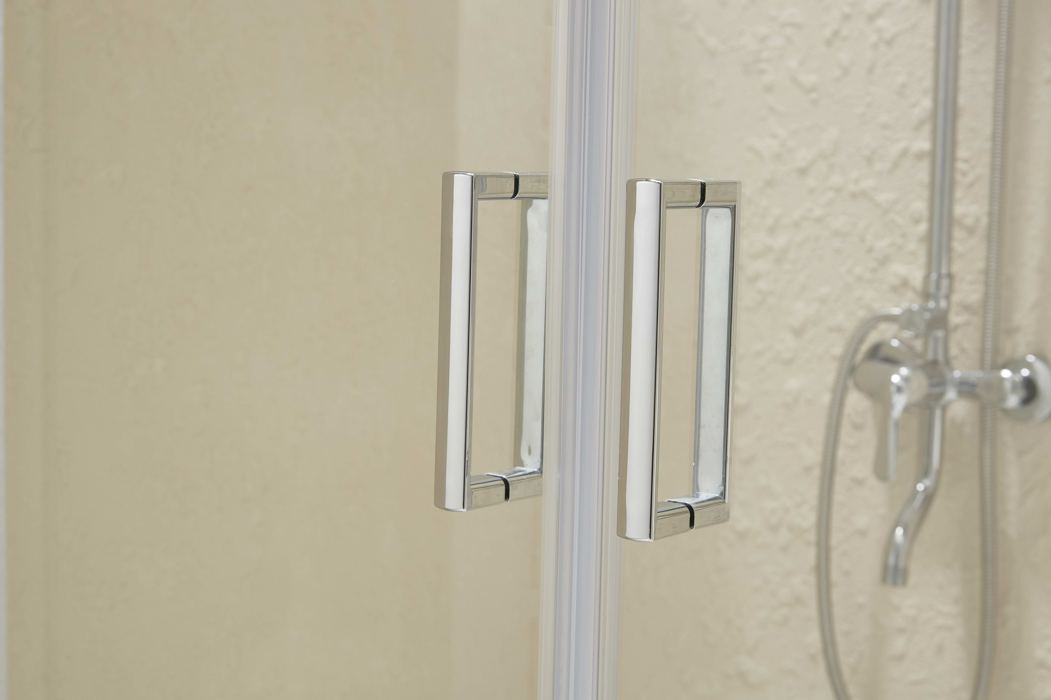 2020 New Bathroom Shower Door Tempered Glass Sliding 6/8mm Panles Aluminum Frame