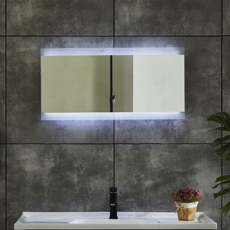 Popular Design Led Bath Mirror with Led Light Copper-free Silver Glass