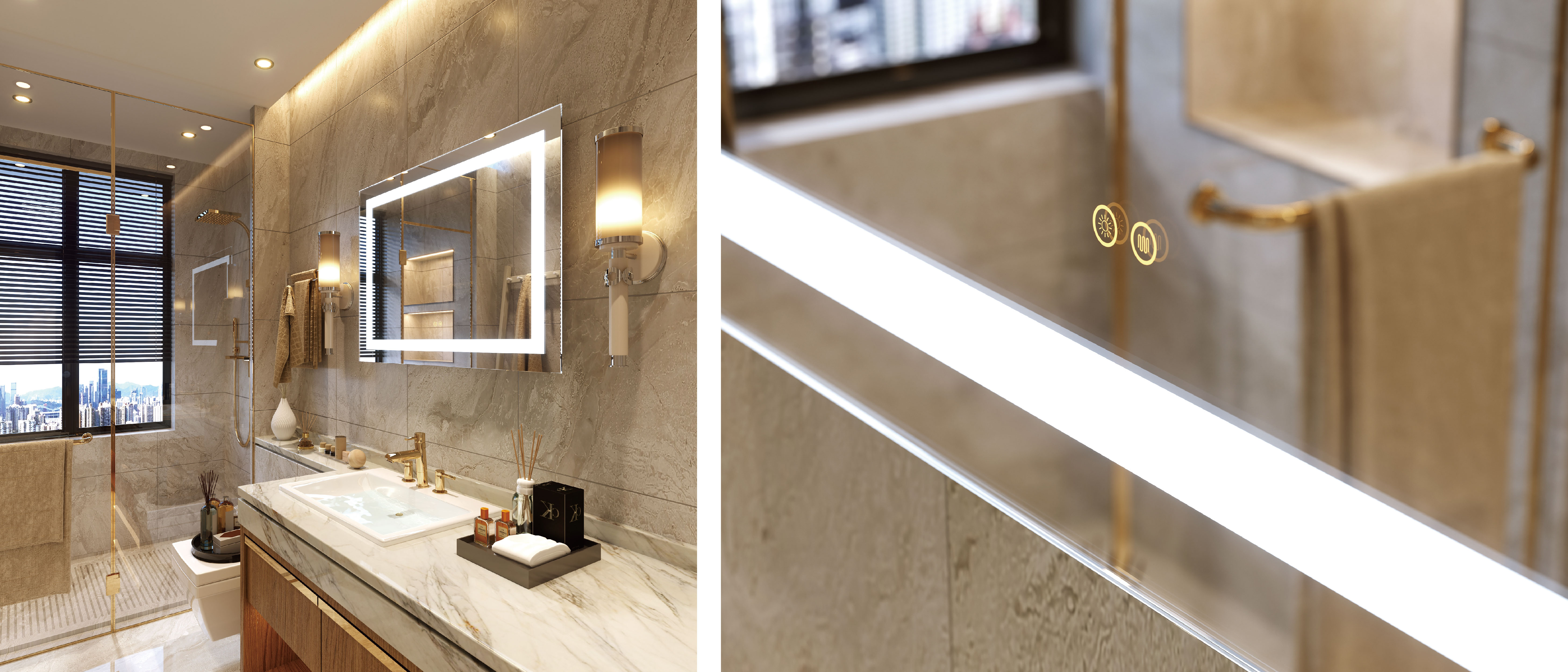 LED Mirror Bathroom Mirrors With Light Wall Mounted-02