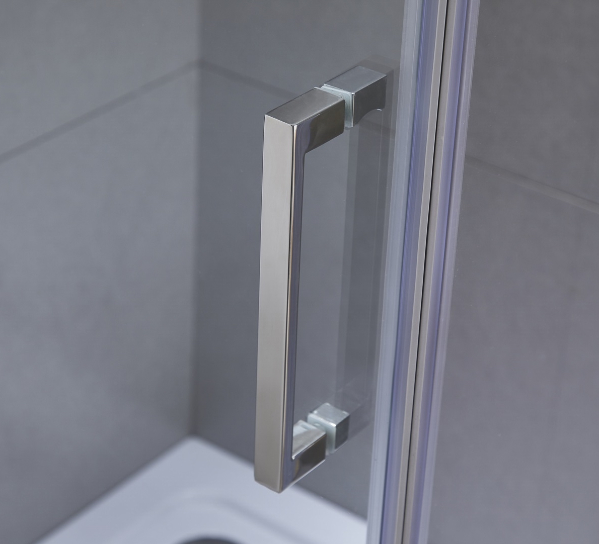 Bathroom Pivot Folding Glass Door Aluminum Shower Door Enclosure And Base Shower Tray