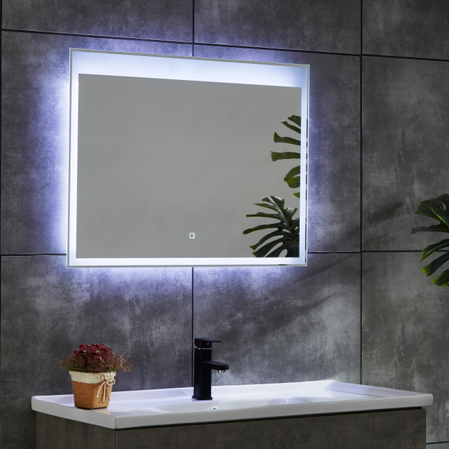 CE IP44 New Style 4 Sides Frame Illuminated LED Bathroom Mirror 