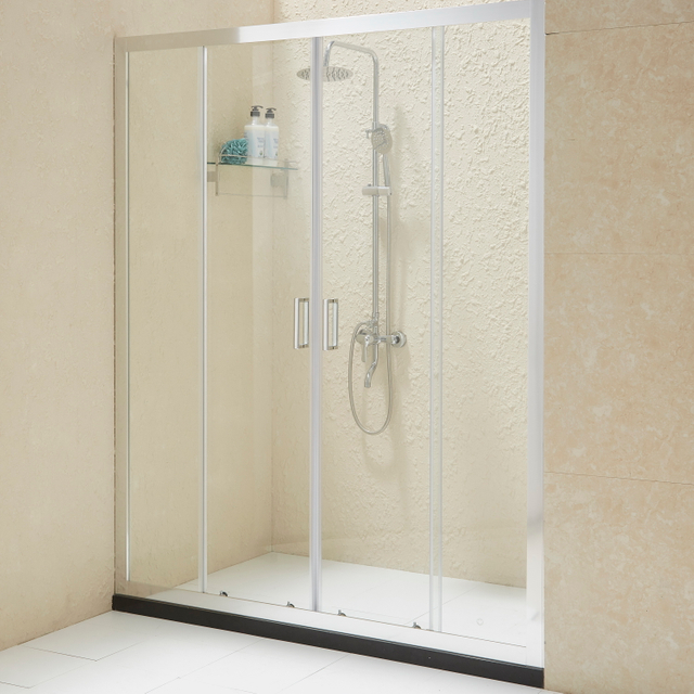 Glass Shower Door with 6MM 8MM Tempered Nano Glass Anti Exploding Film Protected