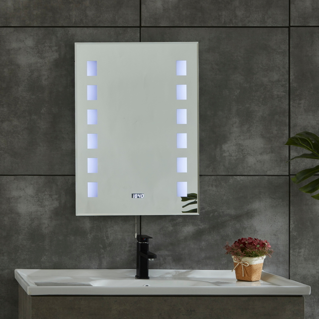 CE IP44 New Style 2 Sides Frame Illuminated Copper-free LED Bathroom Mirror Hot Selling