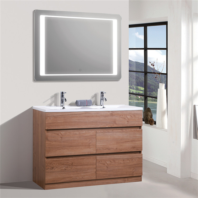 Entop Mirrored Bathroom Cabinet Sink with Drawers Easy Installation Vanity Cabinet Set