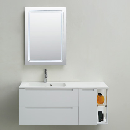 Wall Mounted Bathroom Cabinet White Color