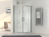 8MM Thickness Tempered Glass Alumium Frame Single Pull Door and Double Pull Doors