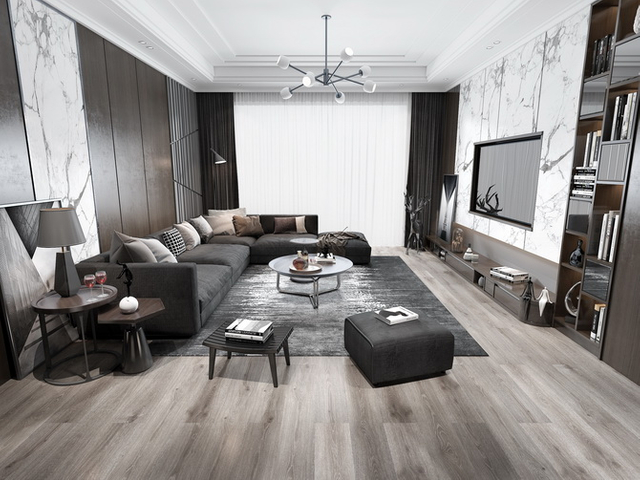 SPC click floor with higher density Rigid core Vinyl flooring