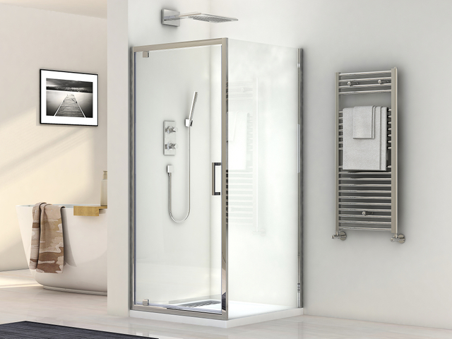 8MM Thickness Tempered Glass Alumium Frame Single Pull Door and Double Pull Doors