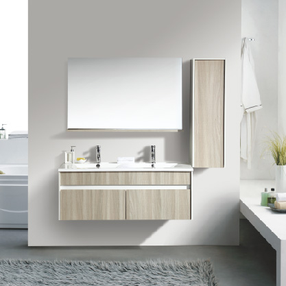 2020 New Wall Mounted Bathroom Cabinet Double Sinks