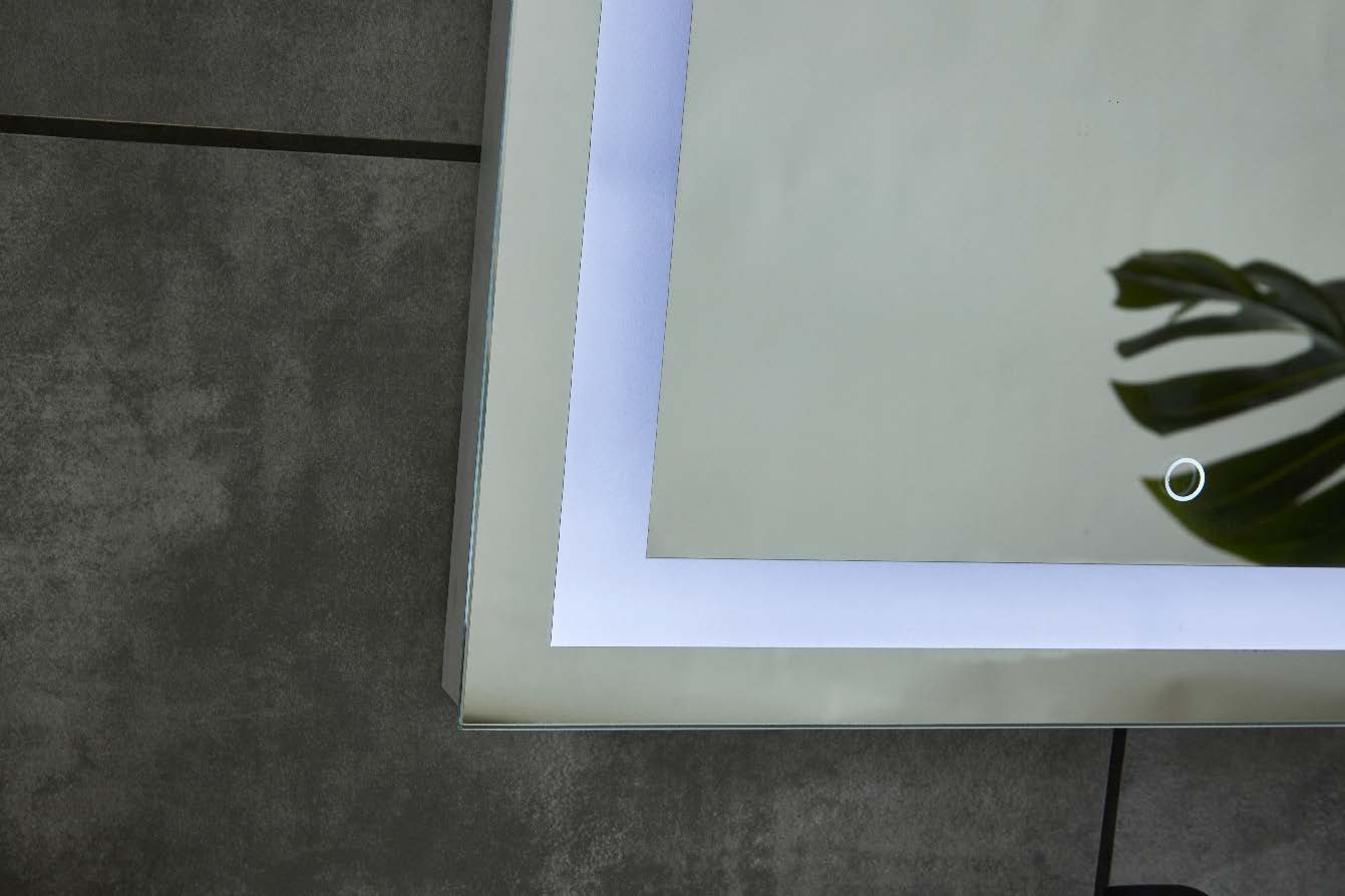 2CE IP44 New Style 4 Sides Frame Copper-free Illuminated LED Bathroom Mirror