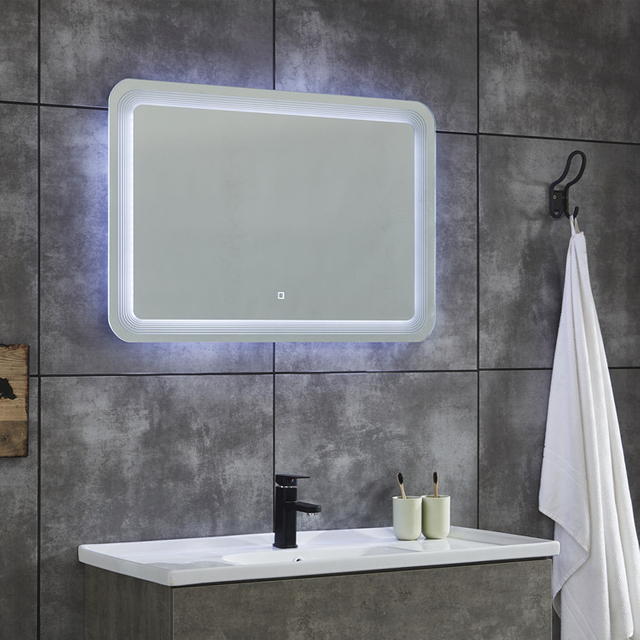 Industrial Furniture Bathroom Vanity LED Mirror Small