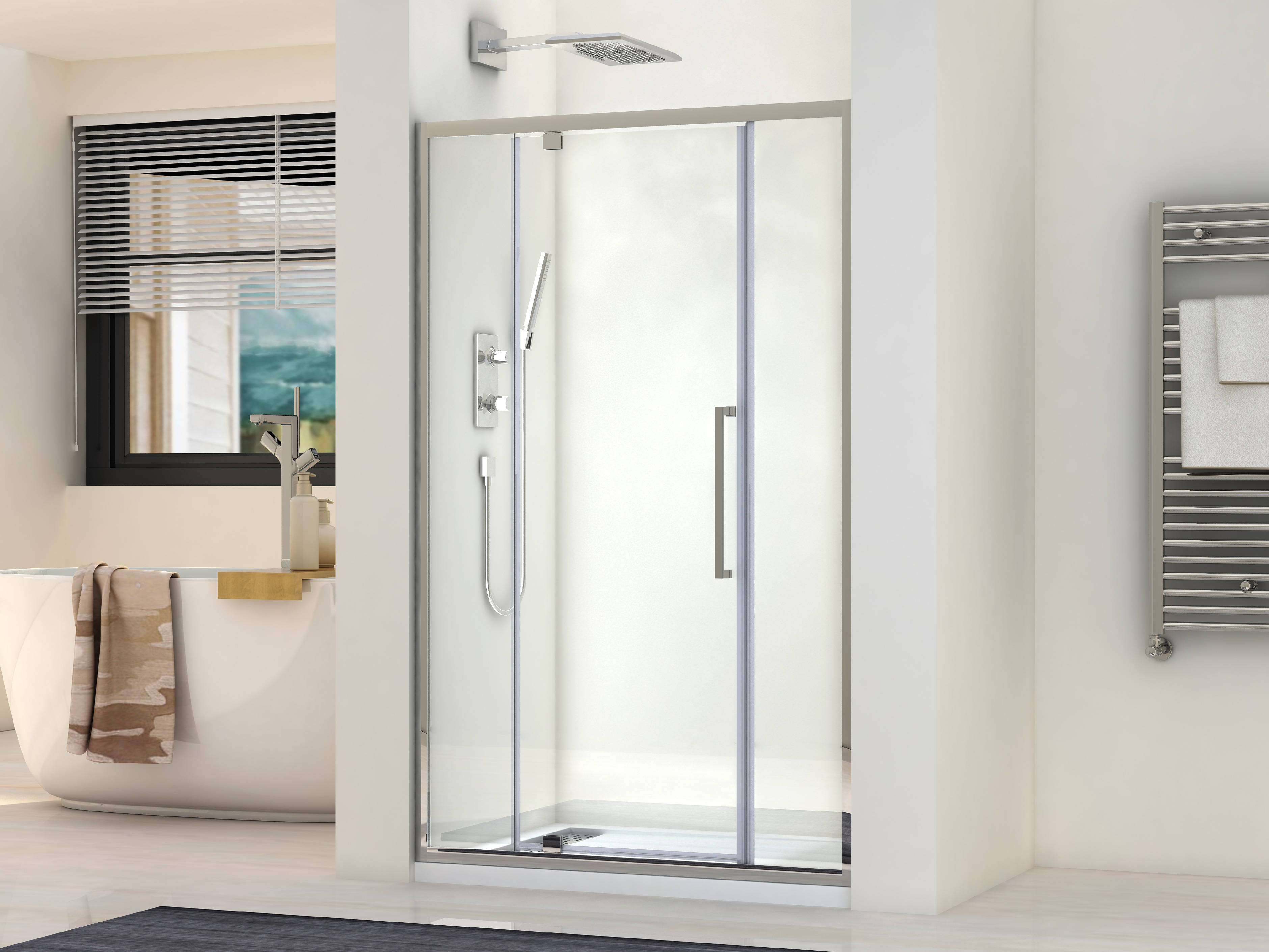 2020 new bathroom shower rooms with pull doors and 6/8mm thickness glass aluminum frame chrome finishing