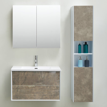 2020 New Wall Mounted Bathroom Cabinet Grey Color