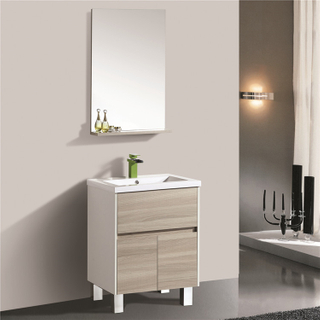 Ceramic Bathroom Vanity Top Sink Bathroom Vanity Modern with Vanity Wash Basin Mirror Cabinet