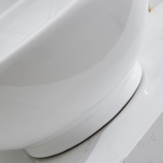 good price square bathroom Ceramic Basin with Hole
