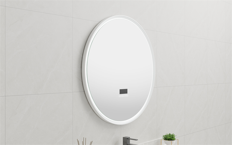 EML-1154 Smart Touch Control LED Mirror With time display and Bluetooth| Custom Size | Entop OEM/ODM Manufacturer