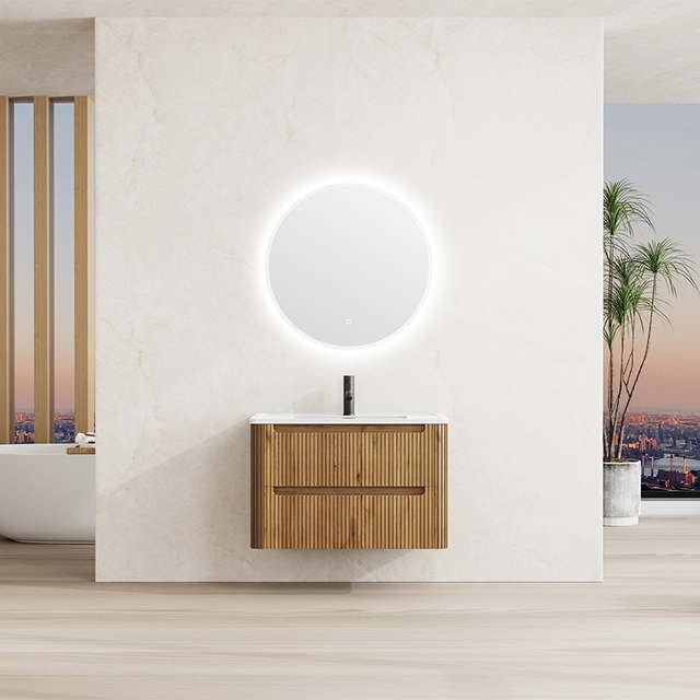 Modern Wall-Mounted Bathroom Vanity Cabinet | Custom Size, Color & Material | OEM/ODM Manufacturer