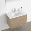 Wall Mounted Bathroom Cabinet with Melamine Surface Finishing