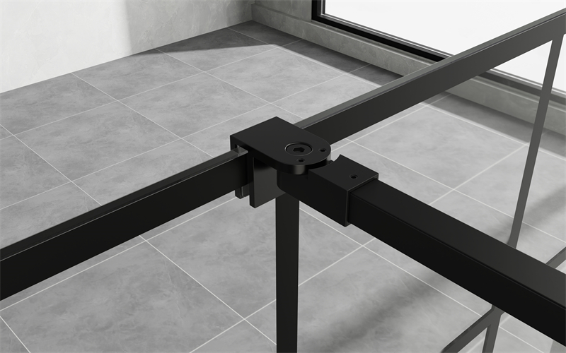 Wholesale Hinged Shower Door 10mm Safety Tempered Glass With 304 Stainless Steel Frame