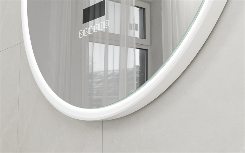 EML-1154 Smart Touch Control LED Mirror With time display and Bluetooth| Custom Size | Entop OEM/ODM Manufacturer