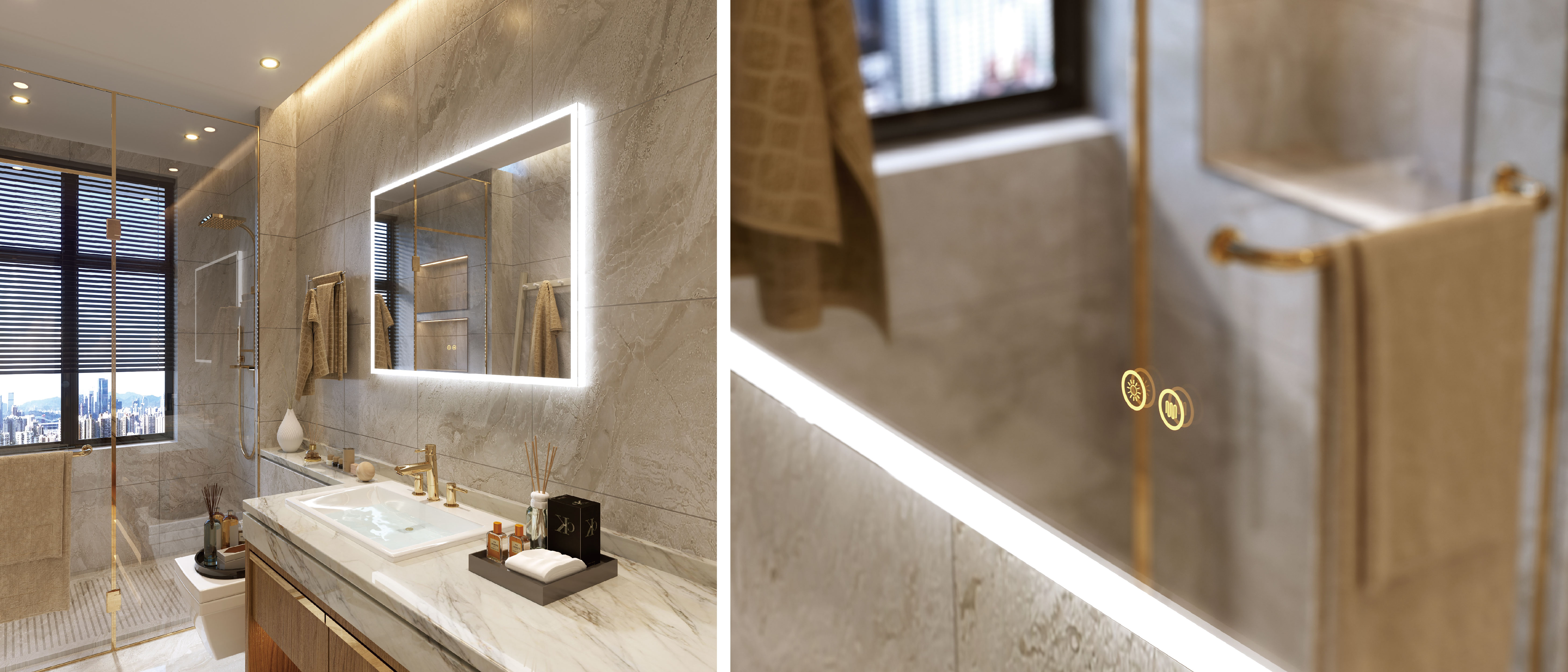 Bathroom Wall Mirrors With LED Lighta-02