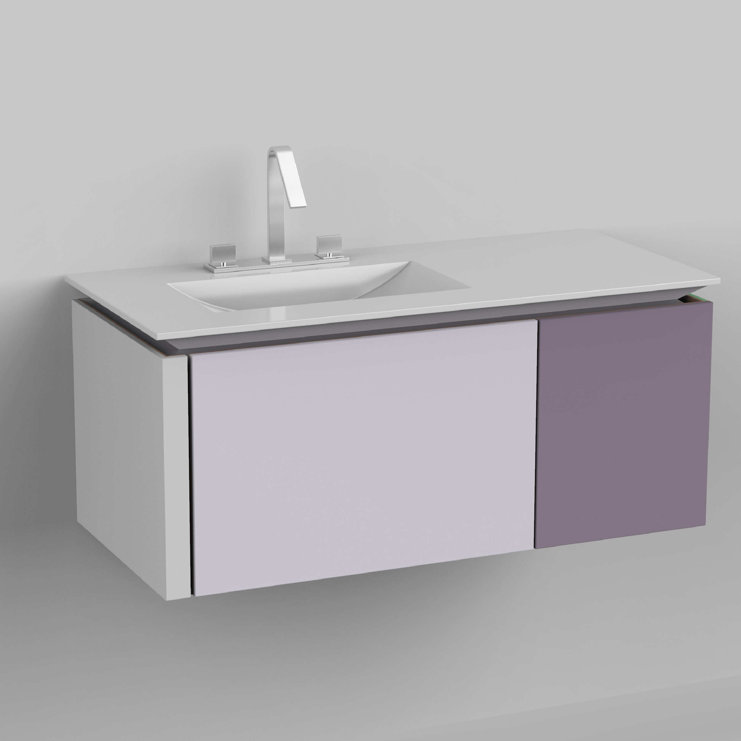 Wall Mounted Bathroom Vanities Remodel Ideas Cabinet Macarons Series