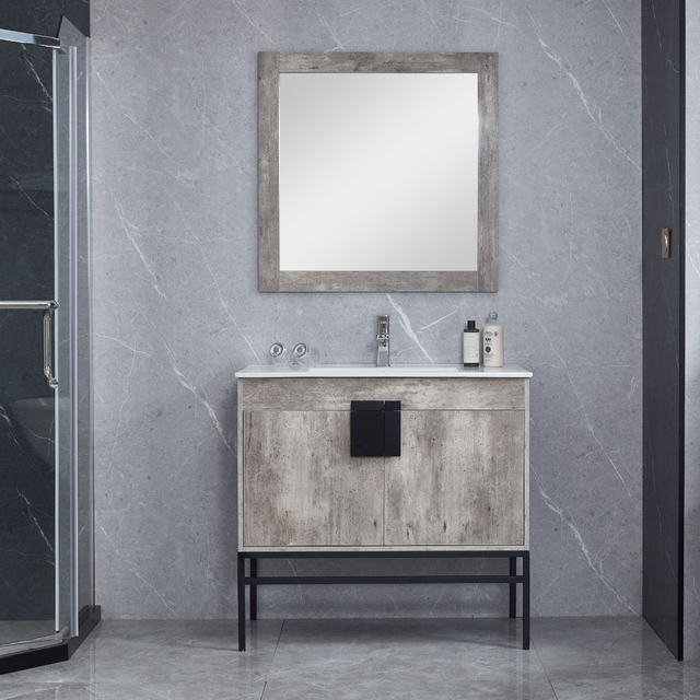 Bathroom Cabinets Floor With Iron Legs
