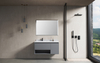 Minimalist Grey Bathroom Vanity with Open Shelf | Custom Size, Color & Material | Entop OEM/ODM Manufacturer