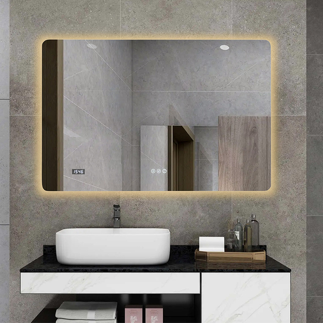 Modern LED Bathroom Mirror With Lights Backlit Vanity Mirror
