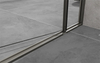 Matte Black Frameless Hinged Shower Door 900x2000mm For Apartment Fit Out