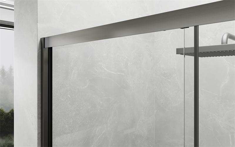 Bypass Sliding Shower Door 8mm Frosted Tempered Glass For Commercial Wholesale
