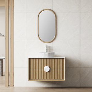 Floating Double Drawer Minimalist Wall Mounted Bathroom Cabinet Furniture | Custom Size, Color & Material | Entop OEM/ODM Manufacturer