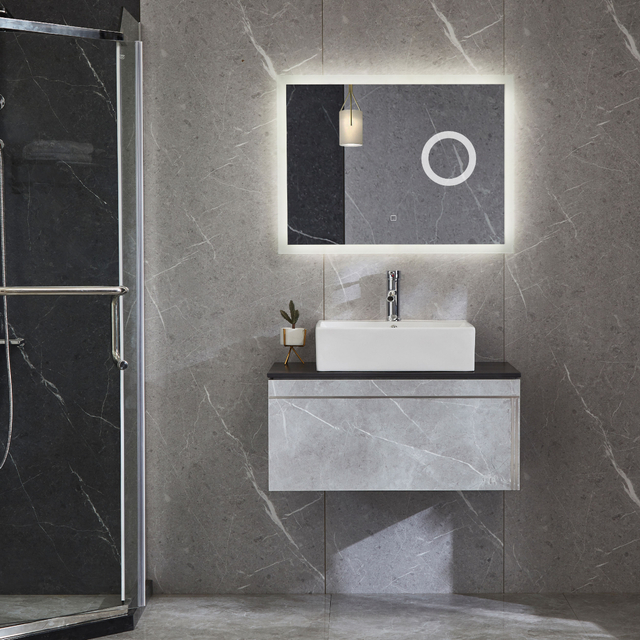 Bathroom Cabinets Wall Mounted Vanity With Sintered Stone Top