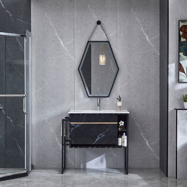 Black Bathroom Cabinets Wall Mounted Vanity