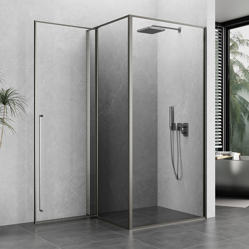 Walk In Shower Screen 10mm Clear Tempered Glass For Luxury Hotel Bathrooms