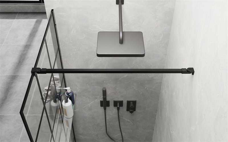 Wholesale Hinged Shower Door 10mm Safety Tempered Glass With 304 Stainless Steel Frame