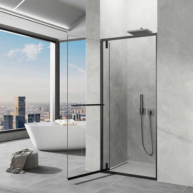 Custom Size Frameless Shower Enclosure 8mm 10mm Tempered Glass For Villa Bathrooms