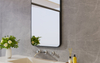 EM-3552 Minimalist Wall Mirror Black Frame Bathroom Mirror | Custom Size | Entop OEM/ODM Manufacturer
