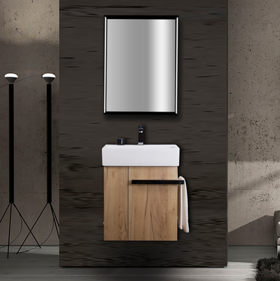 62CM Modern Melamine Wall Mounted Bathroom Cabinet Vanity Idea