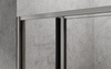 Matte Black Frameless Hinged Shower Door 900x2000mm For Apartment Fit Out