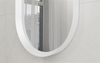 EML-1155 Minimalist Wall Mirror Oval Bathroom Mirror White Frame| Custom Size | Entop OEM/ODM Manufacturer