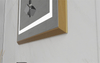 EML-0619 Gold Frame LED mirror Backlit Bathroom Mirror | Custom Size | Entop OEM/ODM Manufacturer