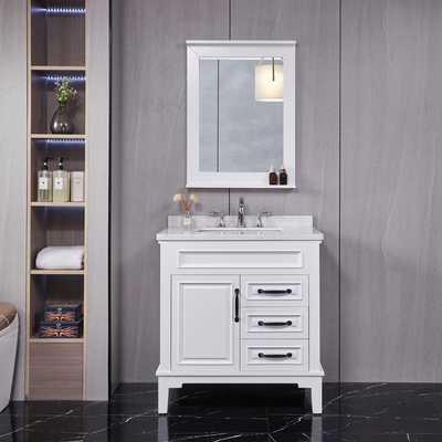 Free Standing Bathroom Vanity with Marble Top
