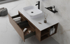 100cm Matte Charcoal Floating Bathroom Vanity | ENTOP