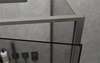 Matte Black Frameless Hinged Shower Door 900x2000mm For Apartment Fit Out