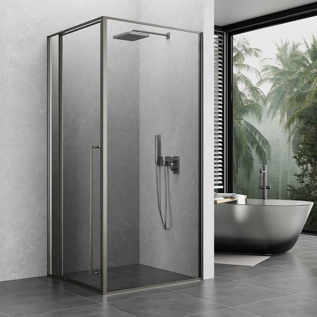 Walk In Shower Screen 10mm Clear Tempered Glass For Luxury Hotel Bathrooms