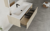 Organic Shape Bathroom Vanity for Japandi Bathroom Style