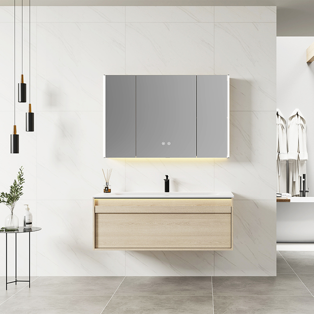 Organic Shape Bathroom Vanity for Japandi Bathroom Style